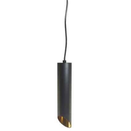 Luster na sajli VALDA 1xGU10/60W/230V 132 cm crna