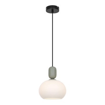 Luster na sajli VALISIA 1xE27/40W/230V crna/maslinasta