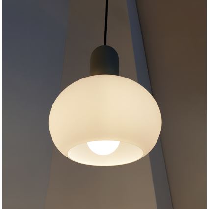 Luster na sajli VALISIA 1xE27/40W/230V crna/maslinasta