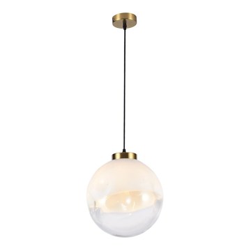 Luster na sajli VANA 1xE27/40W/230V kremasta/zlatna