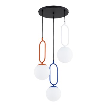 Luster na sajli VAVIL 3xE27/15W/230V višebojan
