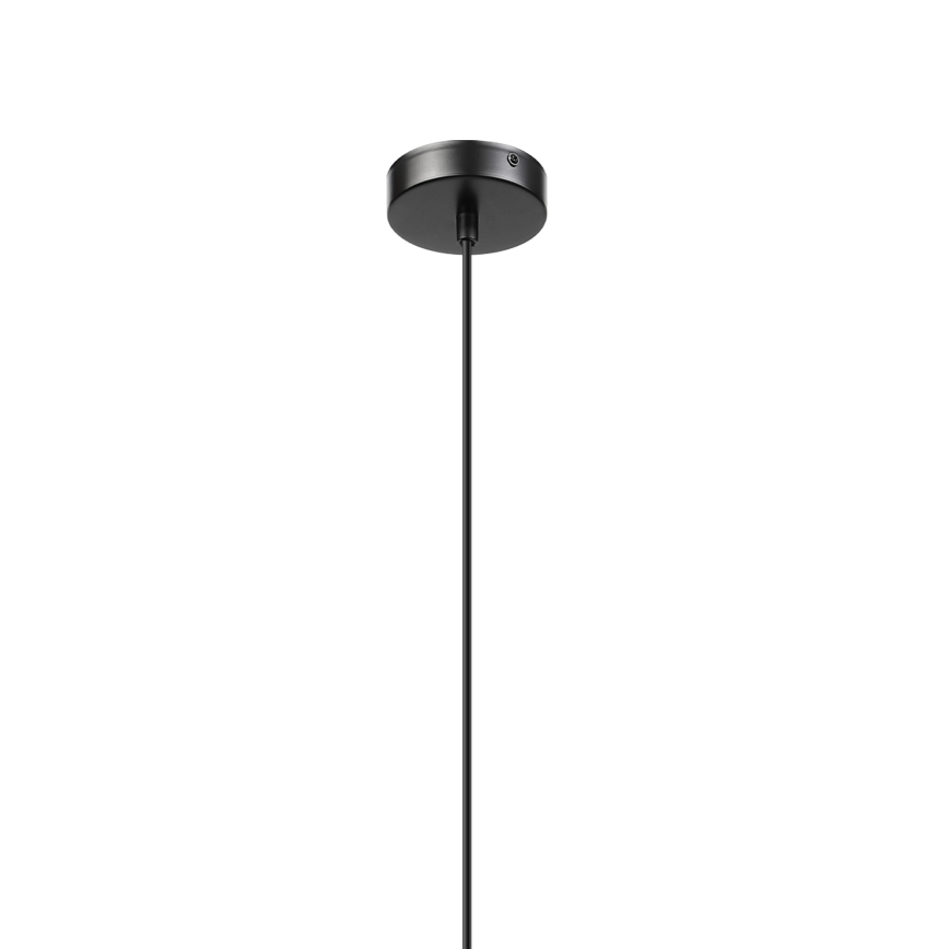 Luster na sajli VELLO 1xE27/15W/230V crna/zadimljena bež/crna