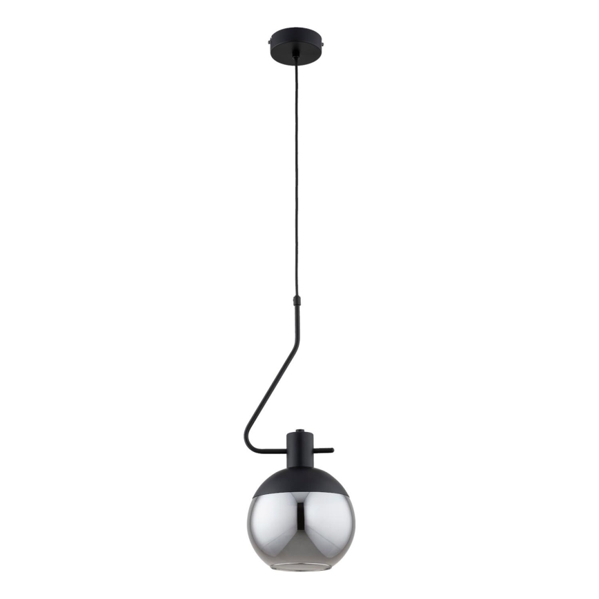 Luster na sajli VELTO ENIGMA 1xE27/15W/230V crna/dimna