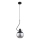 Luster na sajli VELTO ENIGMA 1xE27/15W/230V crna/dimna