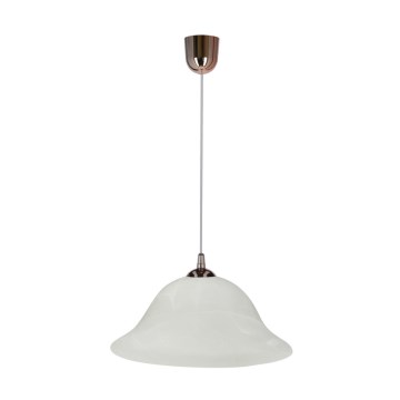 Luster na sajli VERA 1xE27/60W/230V bakrena/bijela