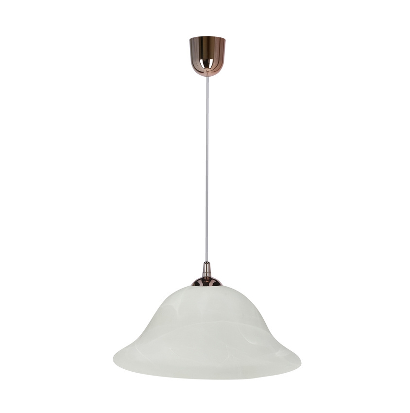 Luster na sajli VERA 1xE27/60W/230V bakrena/bijela