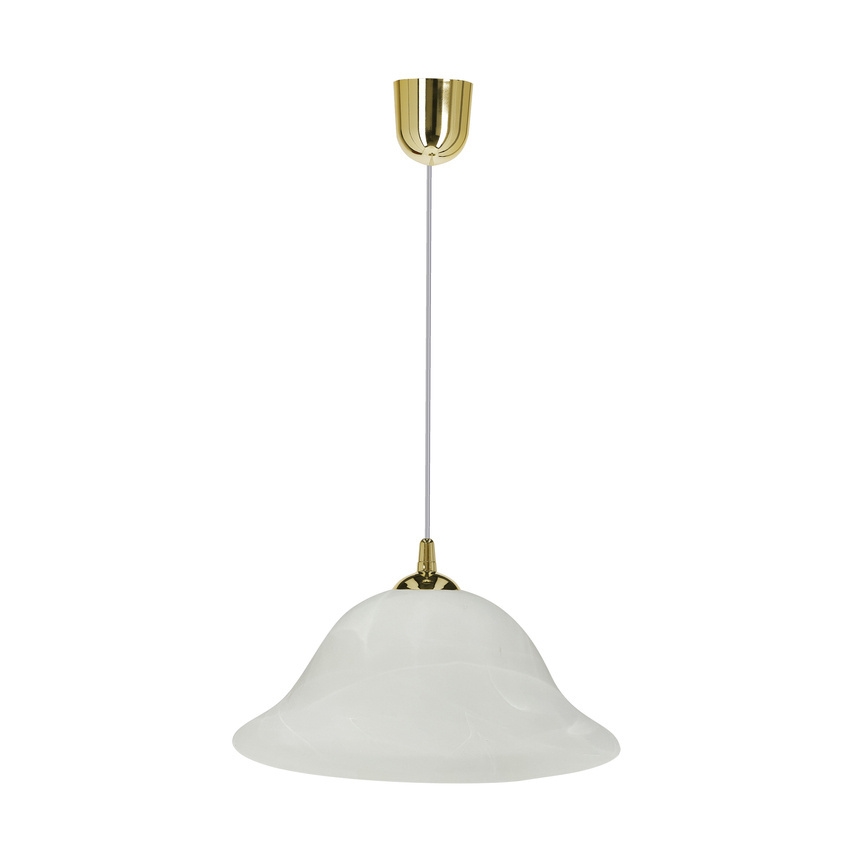Luster na sajli VERA 1xE27/60W/230V zlatna/bijela