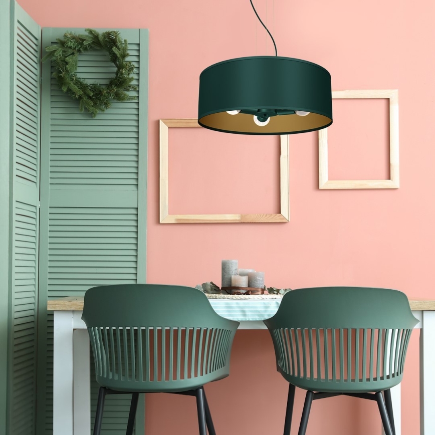 Luster na sajli VERDE 3xE27/60W/230V zelena