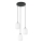 Luster na sajli VERDI 3xE27/15W/230V pr. 30 cm crna/bijela