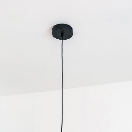 Luster na sajli VESPER 1xE27/15W/230 Ø 30 cm crno-zlatni