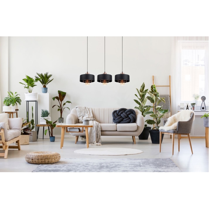 Luster na sajli VEST 3xE27/60W/230V