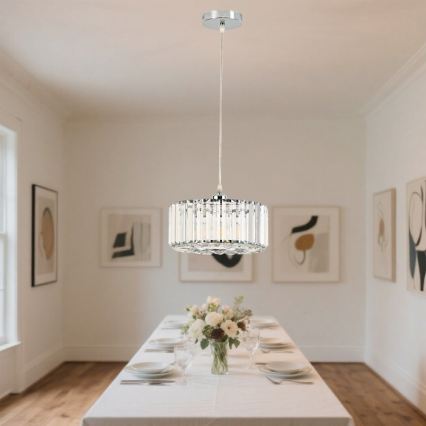 Luster na sajli VETRO 1xE27/60W/230V sjajni krom