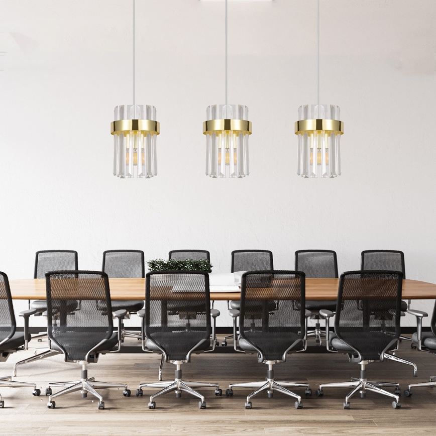 Luster na sajli VETRO 3xE14/10W/230V zlatna