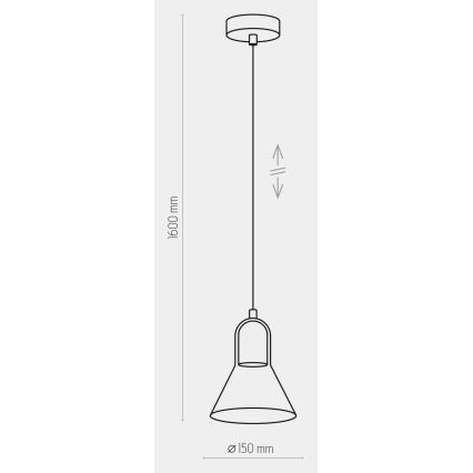 Luster na sajli VICHY 1xGU10/10W/230V