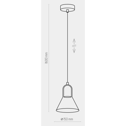 Luster na sajli VICHY 1xGU10/10W/230V