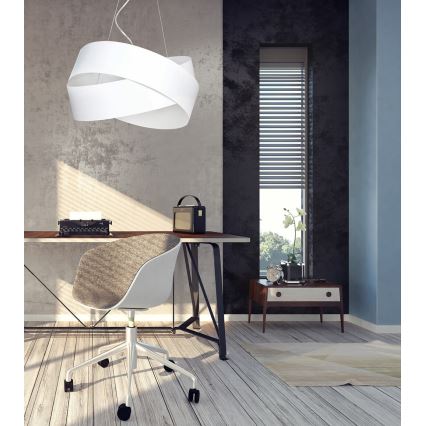 Luster na sajli VIENO 3xE27/15W/230V bijela