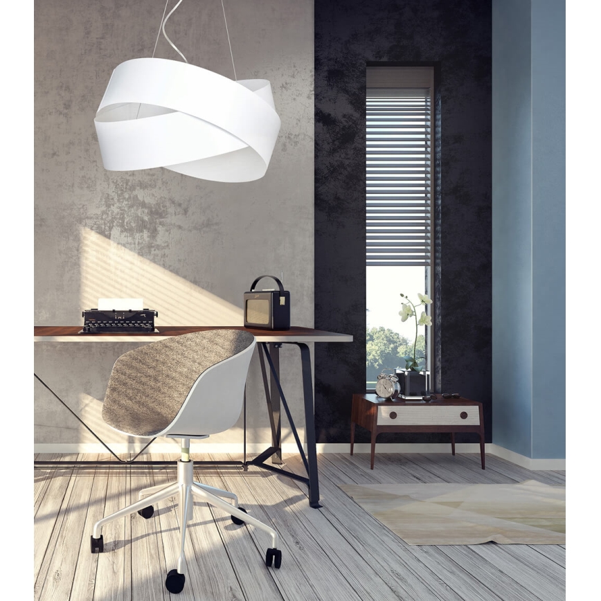 Luster na sajli VIENO 3xE27/15W/230V bijela