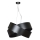 Luster na sajli VIENO 3xE27/15W/230V crna
