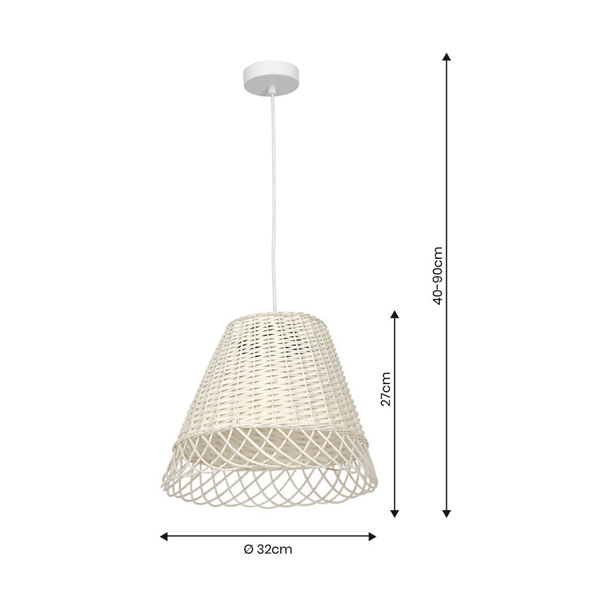 Luster na sajli VIMINI 1xE27/40W/230V ratan