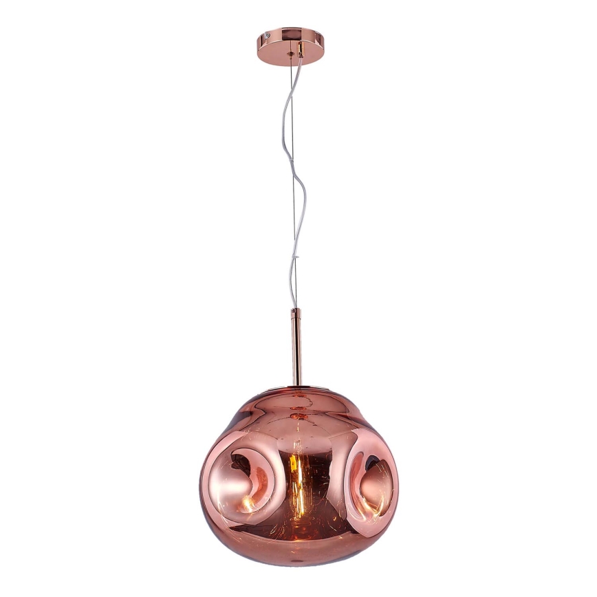 Luster na sajli VITRO 1xE27/10W/230V pr. 35 cm rose gold