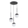 Luster na sajli VOLDA 3xE14/10W/230V pr. 44 cm crna