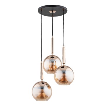 Luster na sajli VOLDA 3xE27/15W/230V pr. 52 cm mesing