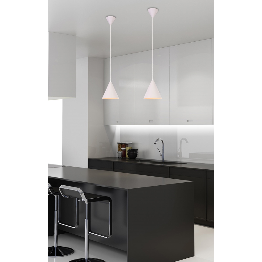 Luster na sajli VOSS 1xE27/40W/230V bijela