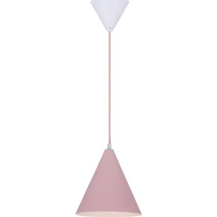 Luster na sajli VOSS 1xE27/40W/230V ružičasta/bijela
