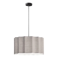 Luster na sajli WAVY 1xE27/14W/230V siva