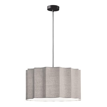 Luster na sajli WAVY 1xE27/14W/230V siva