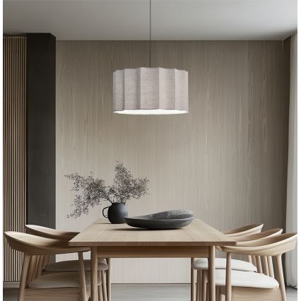 Luster na sajli WAVY 1xE27/14W/230V siva