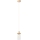 Luster na sajli WOODNEST 1xE27/15W/230V borovica/krem