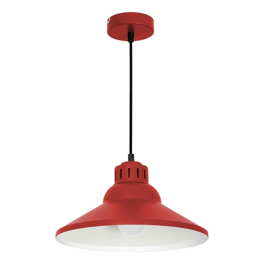 Luster na sajli WORKS 1xE27/15W/230V crvena