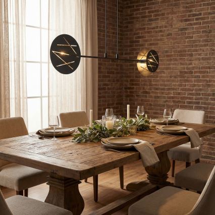 Luster na sajli XOTIC 2xE27/15W/230V crna