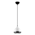 Luster na sajli YILDO 1xE27/40W/230V bijela/crna