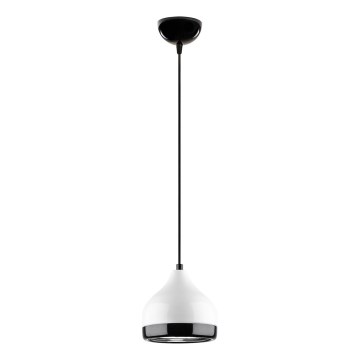 Luster na sajli YILDO 1xE27/40W/230V bijela/crna