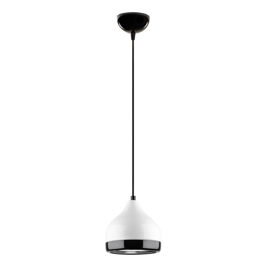 Luster na sajli YILDO 1xE27/40W/230V bijela/crna