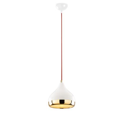 Luster na sajli YILDO 1xE27/40W/230V bijela/zlatna/crvena