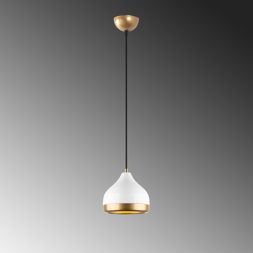 Luster na sajli YILDO 1xE27/40W/230V bijela/zlatna
