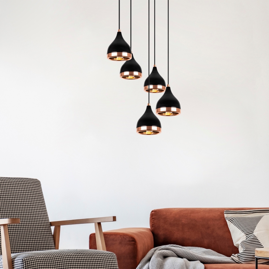 Luster na sajli YILDO 5xE27/40W/230V