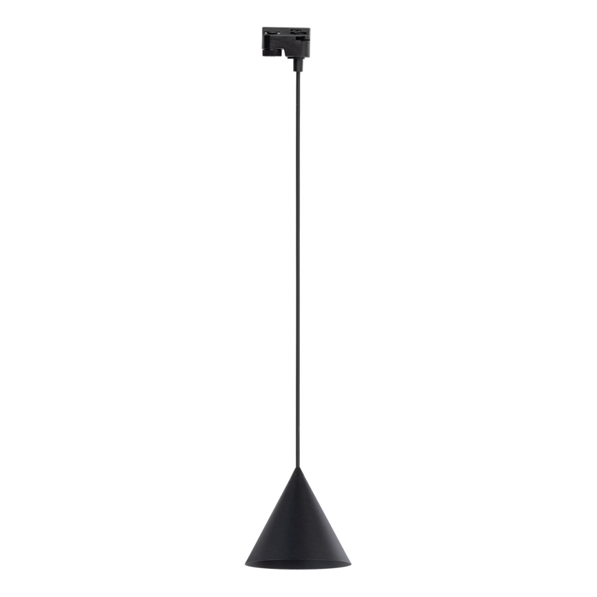 Luster na sajli za 1-fazni tračni sustav CONO 1xE27/15W/230V crna