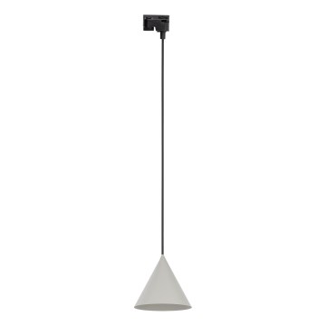 Luster na sajli za 1-fazni tračni sustav CONO 1xE27/15W/230V crna/siva