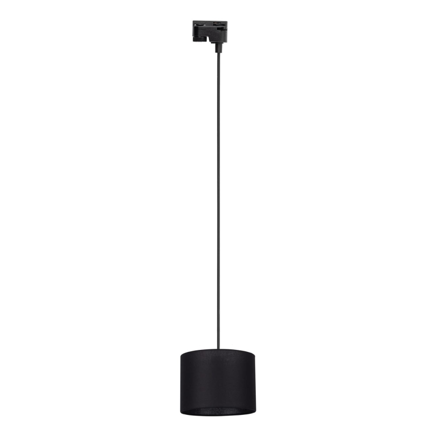 Luster na sajli za 1-fazni tračni sustav TRACER 1xE27/15W/230V pr. 20 cm crna