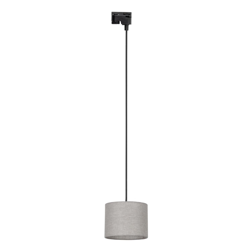 Luster na sajli za 1-fazni tračni sustav TRACER 1xE27/15W/230V pr. 20 cm crna/siva