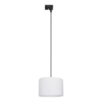 Luster na sajli za 1-fazni tračni sustav TRACER 1xE27/15W/230V pr. 30 cm crna/bijela