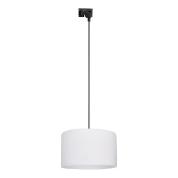 Luster na sajli za 1-fazni tračni sustav TRACER 1xE27/15W/230V pr. 38 cm crna/bijela