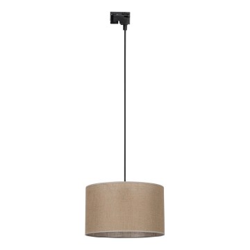 Luster na sajli za 1-fazni tračni sustav TRACER 1xE27/15W/230V pr. 38 cm crna/smeđa