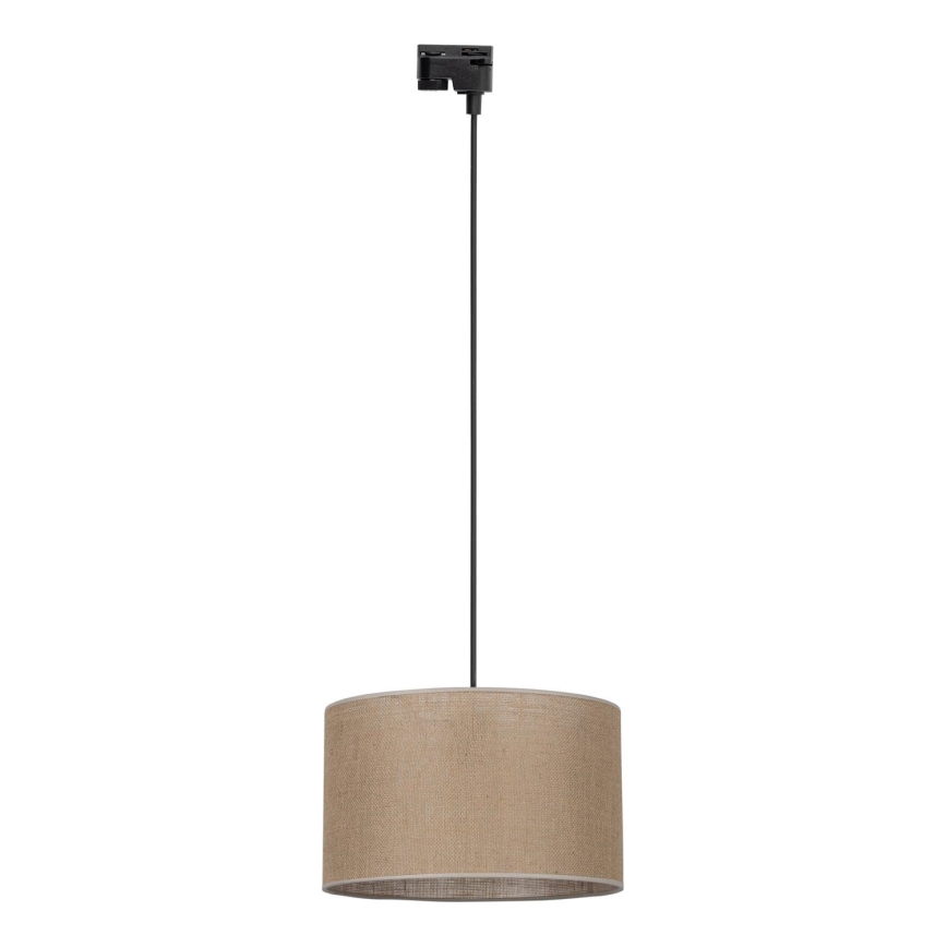 Luster na sajli za 1-fazni tračni sustav TRACER 1xE27/15W/230V pr. 38 cm crna/smeđa