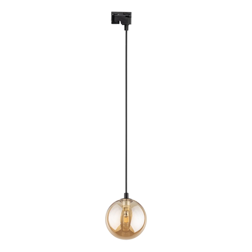 Luster na sajli za 1-fazni tračni sustav TRACER 1xG9/8W/230V crna/dimna smeđa