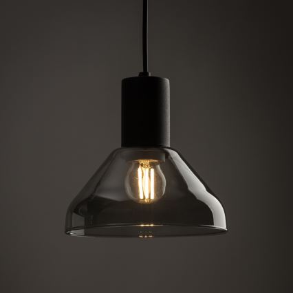 Luster na sajli za 3-fazni tračni sustav NEO 1xE27/15W/230V crna/dimna crna
